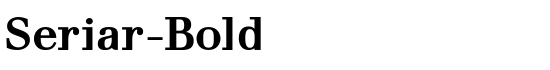 Seriar-Bold - Download Thousands of Free Fonts at FontZone.net
