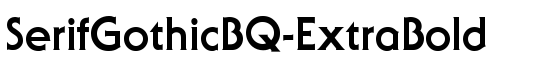 SerifGothicBQ-ExtraBold - Download Thousands of Free Fonts at FontZone.net