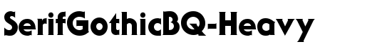 SerifGothicBQ-Heavy - Download Thousands of Free Fonts at FontZone.net