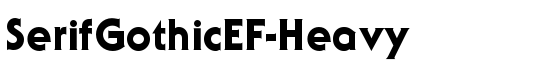 SerifGothicEF-Heavy - Download Thousands of Free Fonts at FontZone.net