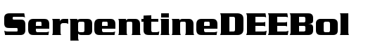 SerpentineDEEBol - Download Thousands of Free Fonts at FontZone.net