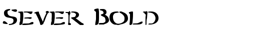 Sever Bold - Download Thousands of Free Fonts at FontZone.net