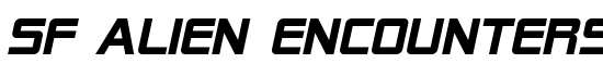 SF Alien Encounters Solid Italic - Download Thousands of Free Fonts at FontZone.net