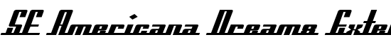 SF Americana Dreams Extended Bold - Download Thousands of Free Fonts at FontZone.net