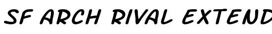 SF Arch Rival Extended Italic - Download Thousands of Free Fonts at FontZone.net