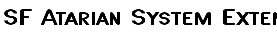 SF Atarian System Extended - Download Thousands of Free Fonts at FontZone.net