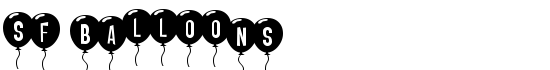 SF Balloons - Download Thousands of Free Fonts at FontZone.net