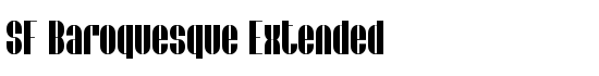 SF Baroquesque Extended - Download Thousands of Free Fonts at FontZone.net