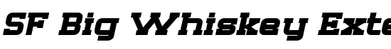 SF Big Whiskey Extended Bold - Download Thousands of Free Fonts at FontZone.net
