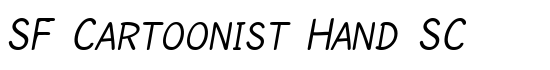 SF Cartoonist Hand SC - Download Thousands of Free Fonts at FontZone.net