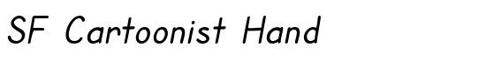 SF Cartoonist Hand - Download Thousands of Free Fonts at FontZone.net