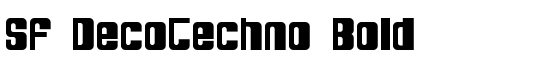 SF DecoTechno Bold - Download Thousands of Free Fonts at FontZone.net
