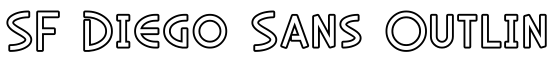 SF Diego Sans Outline - Download Thousands of Free Fonts at FontZone.net
