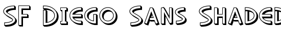 SF Diego Sans Shaded - Download Thousands of Free Fonts at FontZone.net