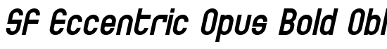 SF Eccentric Opus Bold Oblique - Download Thousands of Free Fonts at FontZone.net