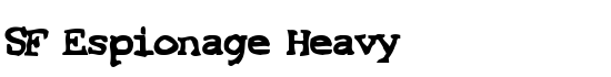 SF Espionage Heavy - Download Thousands of Free Fonts at FontZone.net