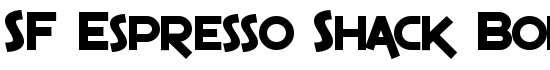 SF Espresso Shack Bold - Download Thousands of Free Fonts at FontZone.net