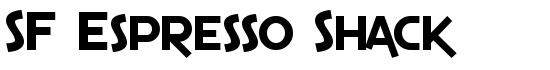 SF Espresso Shack - Download Thousands of Free Fonts at FontZone.net