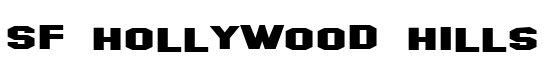 SF Hollywood Hills Extended - Download Thousands of Free Fonts at FontZone.net