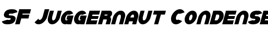 SF Juggernaut Condensed Bold Italic - Download Thousands of Free Fonts at FontZone.net
