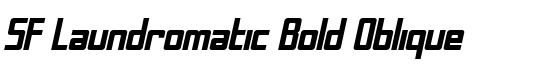 SF Laundromatic Bold Oblique - Download Thousands of Free Fonts at FontZone.net
