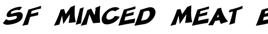 SF Minced Meat Bold Oblique - Download Thousands of Free Fonts at FontZone.net
