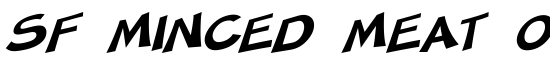 SF Minced Meat Oblique - Download Thousands of Free Fonts at FontZone.net