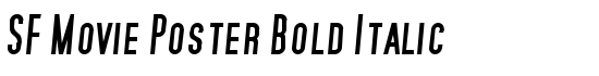 SF Movie Poster Bold Italic - Download Thousands of Free Fonts at FontZone.net