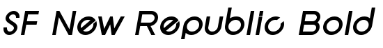 SF New Republic Bold Italic - Download Thousands of Free Fonts at FontZone.net