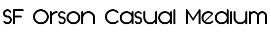 SF Orson Casual Medium - Download Thousands of Free Fonts at FontZone.net