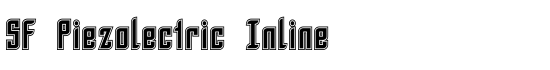 SF Piezolectric Inline - Download Thousands of Free Fonts at FontZone.net