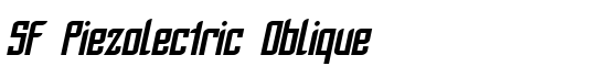 SF Piezolectric Oblique - Download Thousands of Free Fonts at FontZone.net
