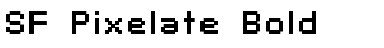 SF Pixelate Bold - Download Thousands of Free Fonts at FontZone.net