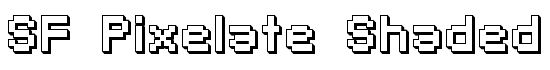SF Pixelate Shaded Bold - Download Thousands of Free Fonts at FontZone.net