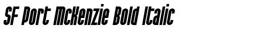 SF Port McKenzie Bold Italic - Download Thousands of Free Fonts at FontZone.net