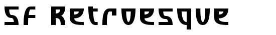 SF Retroesque - Download Thousands of Free Fonts at FontZone.net