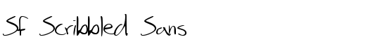 SF Scribbled Sans - Download Thousands of Free Fonts at FontZone.net