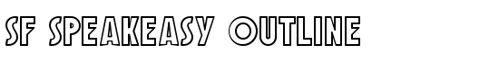 SF Speakeasy Outline - Download Thousands of Free Fonts at FontZone.net