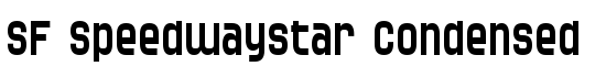 SF Speedwaystar Condensed - Download Thousands of Free Fonts at FontZone.net