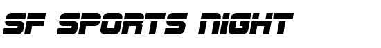 SF Sports Night - Download Thousands of Free Fonts at FontZone.net