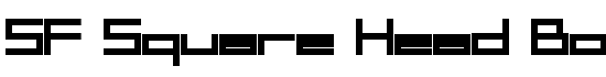 SF Square Head Bold - Download Thousands of Free Fonts at FontZone.net