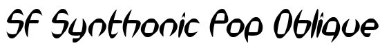 SF Synthonic Pop Oblique - Download Thousands of Free Fonts at FontZone.net