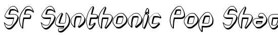 SF Synthonic Pop Shaded Oblique - Download Thousands of Free Fonts at FontZone.net
