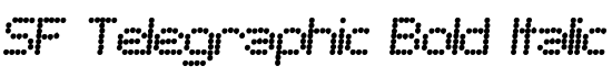 SF Telegraphic Bold Italic - Download Thousands of Free Fonts at FontZone.net