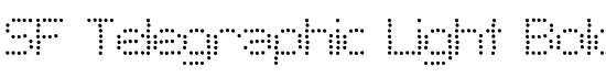 SF Telegraphic Light Bold - Download Thousands of Free Fonts at FontZone.net