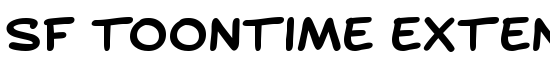 SF Toontime Extended Bold - Download Thousands of Free Fonts at FontZone.net