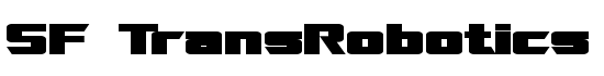 SF TransRobotics Extended Bold - Download Thousands of Free Fonts at FontZone.net