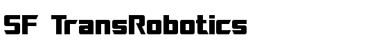 SF TransRobotics - Download Thousands of Free Fonts at FontZone.net