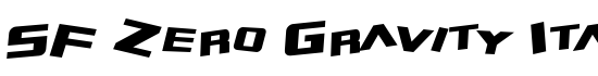 SF Zero Gravity Italic - Download Thousands of Free Fonts at FontZone.net