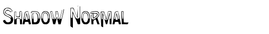 Shadow Normal - Download Thousands of Free Fonts at FontZone.net